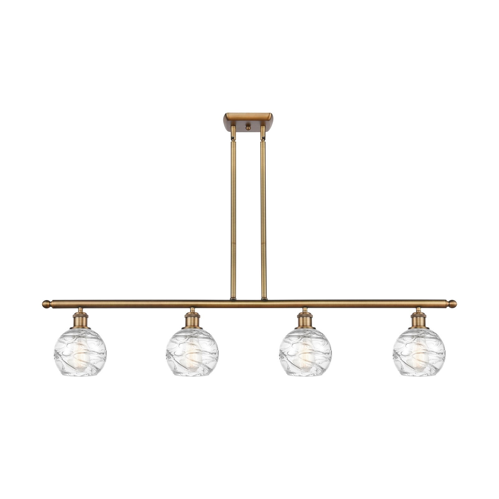 Innovations Athens Deco Swirl 4Lt 48", Brushed Brass