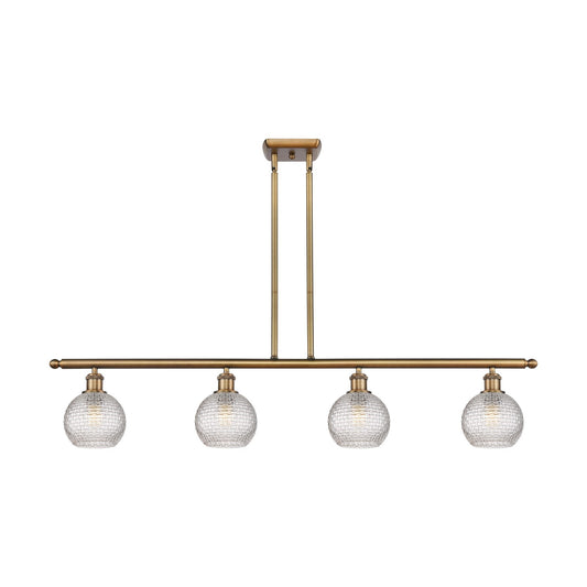 Innovations Athens 4Lt 48" Island Lt, Brushed Brass