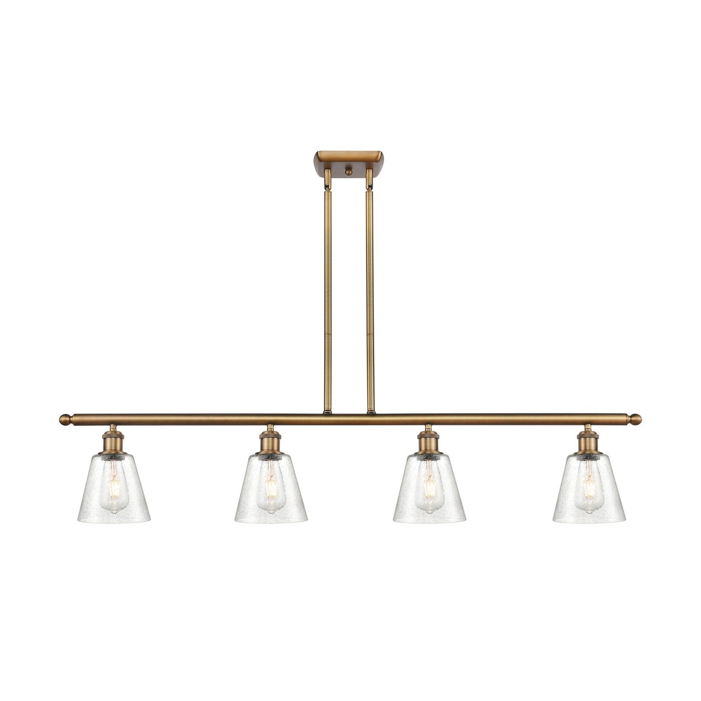 Innovations Caton 4Lt 48" Island Lt, Brushed, Brushed Brass