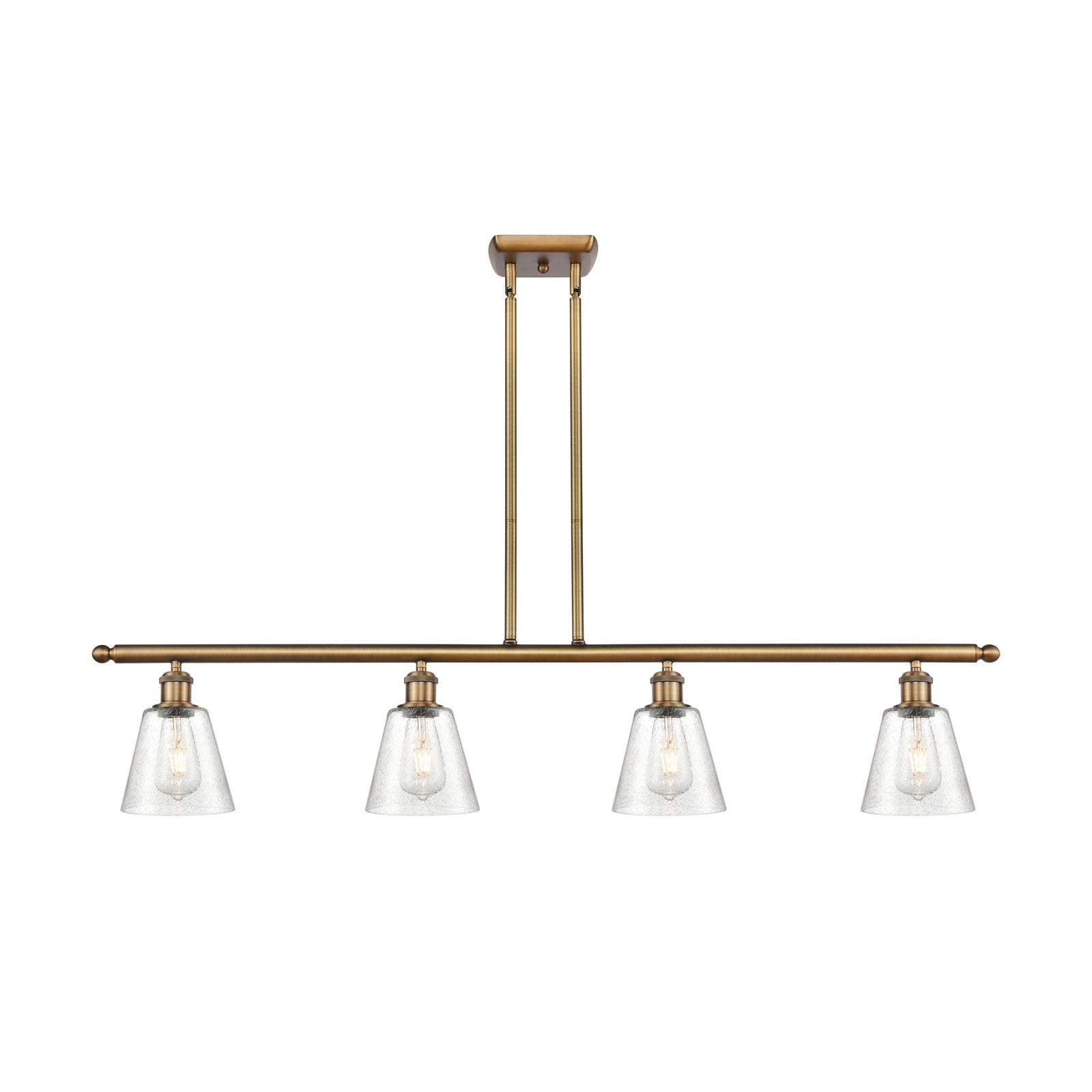 Innovations Caton 4Lt 48" Island Lt, Brushed, Brushed Brass