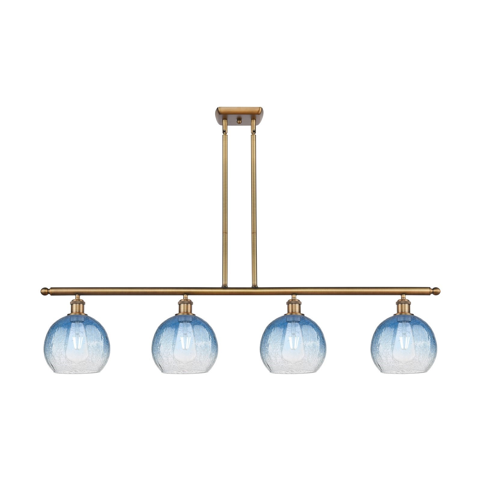 Innovations Brookhaven Globe 4Lt 48" Island, Brushed Brass