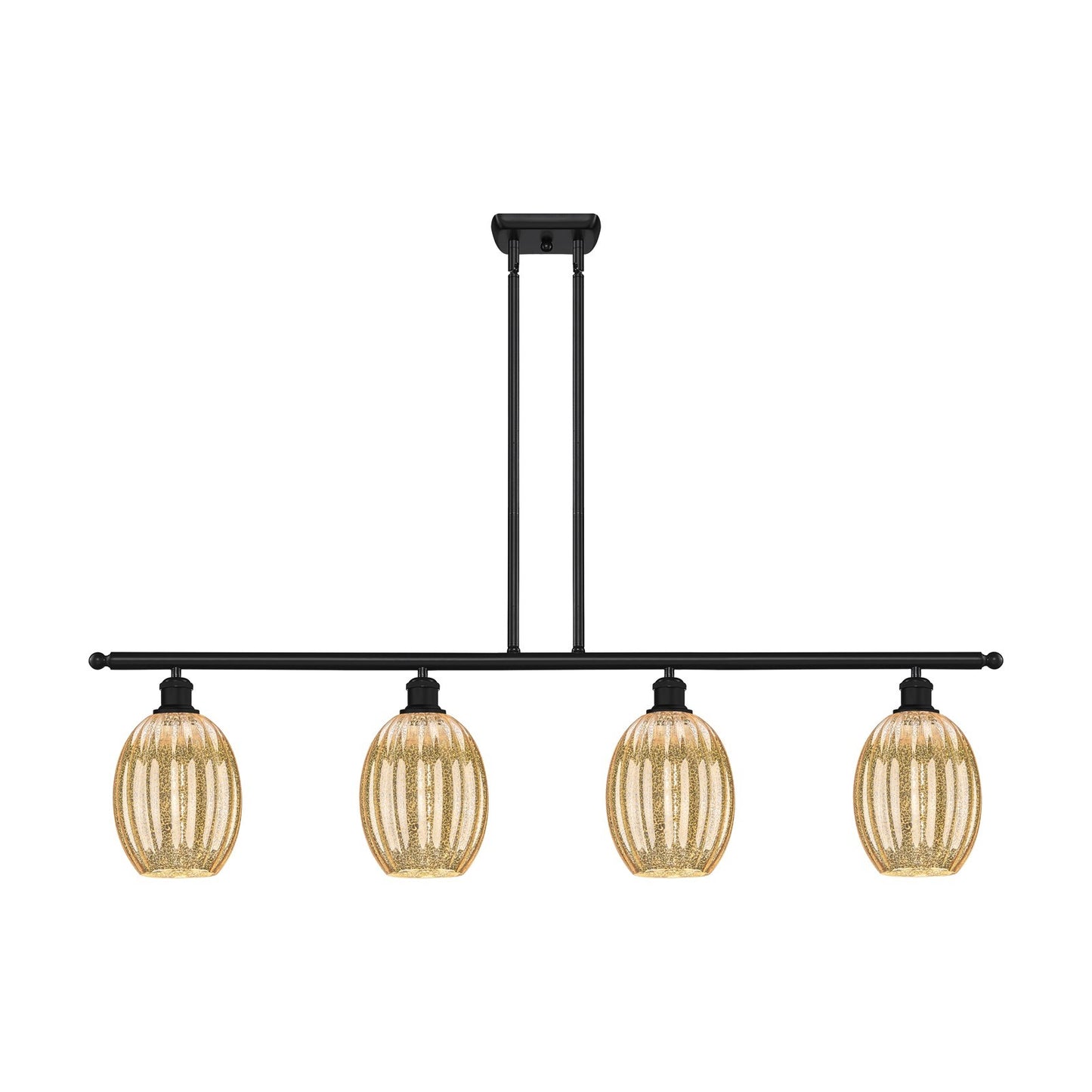 Innovations Preston Bulb 4Lt 48" Island Lt, Matte Blk