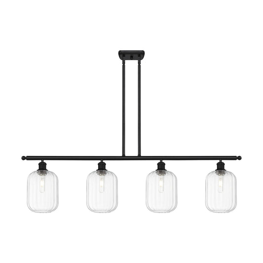 Innovations Preston Cyl 4Lt 48" Island Lt, Matte Blk