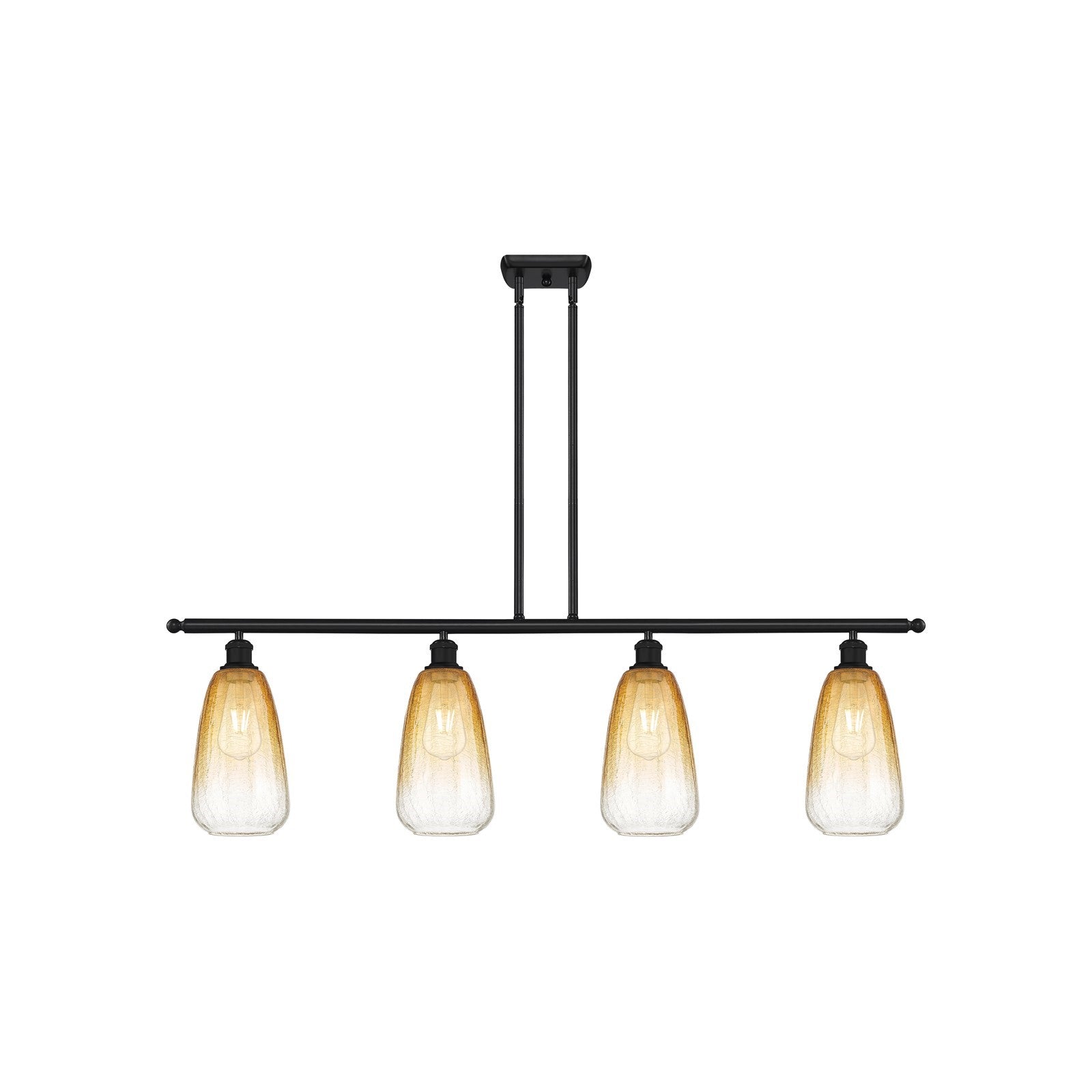 Innovations Brookhaven Almond 4Lt 48" Island Lt, Matte Blk