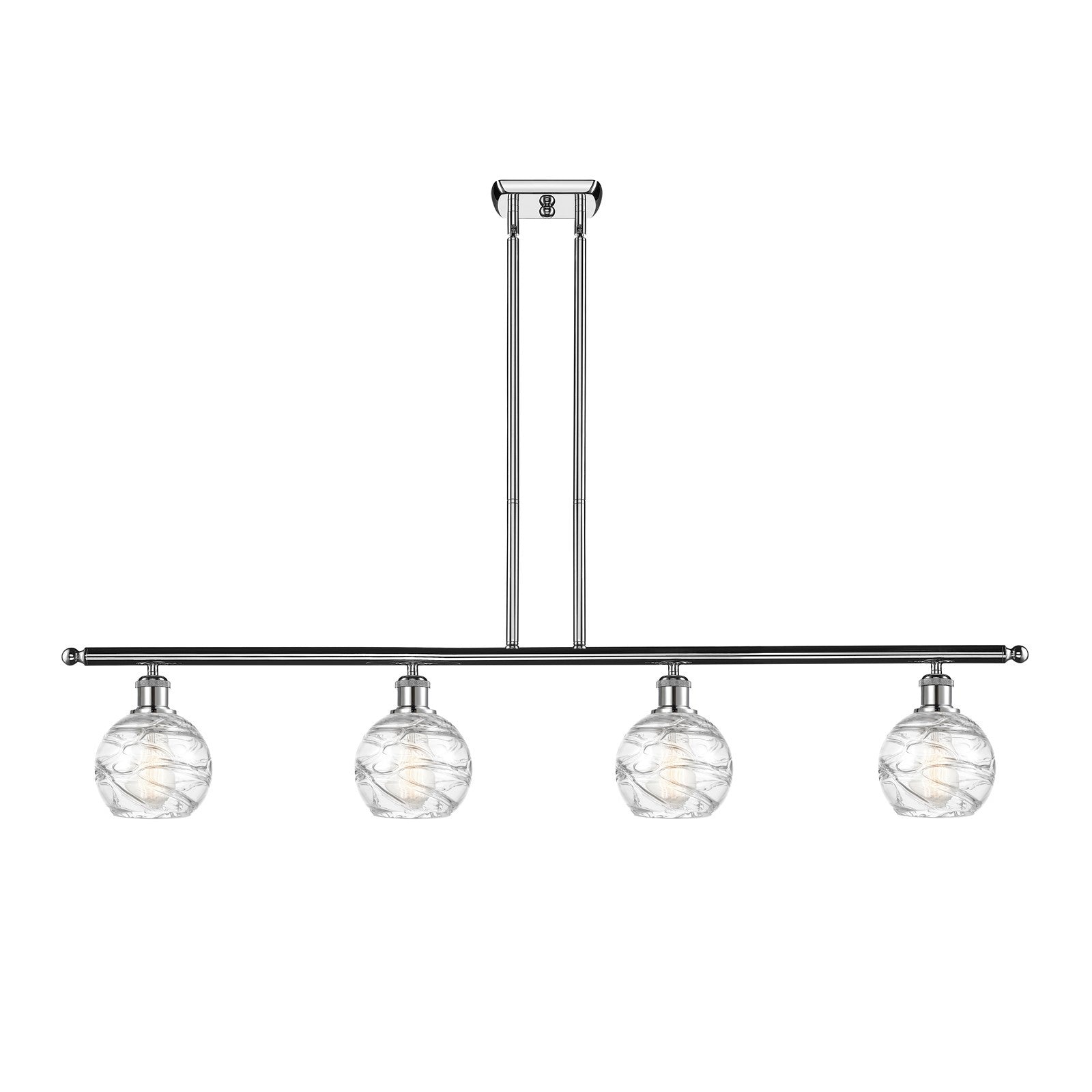 Innovations Athens Deco Swirl 4Lt 48", Polished Chrome