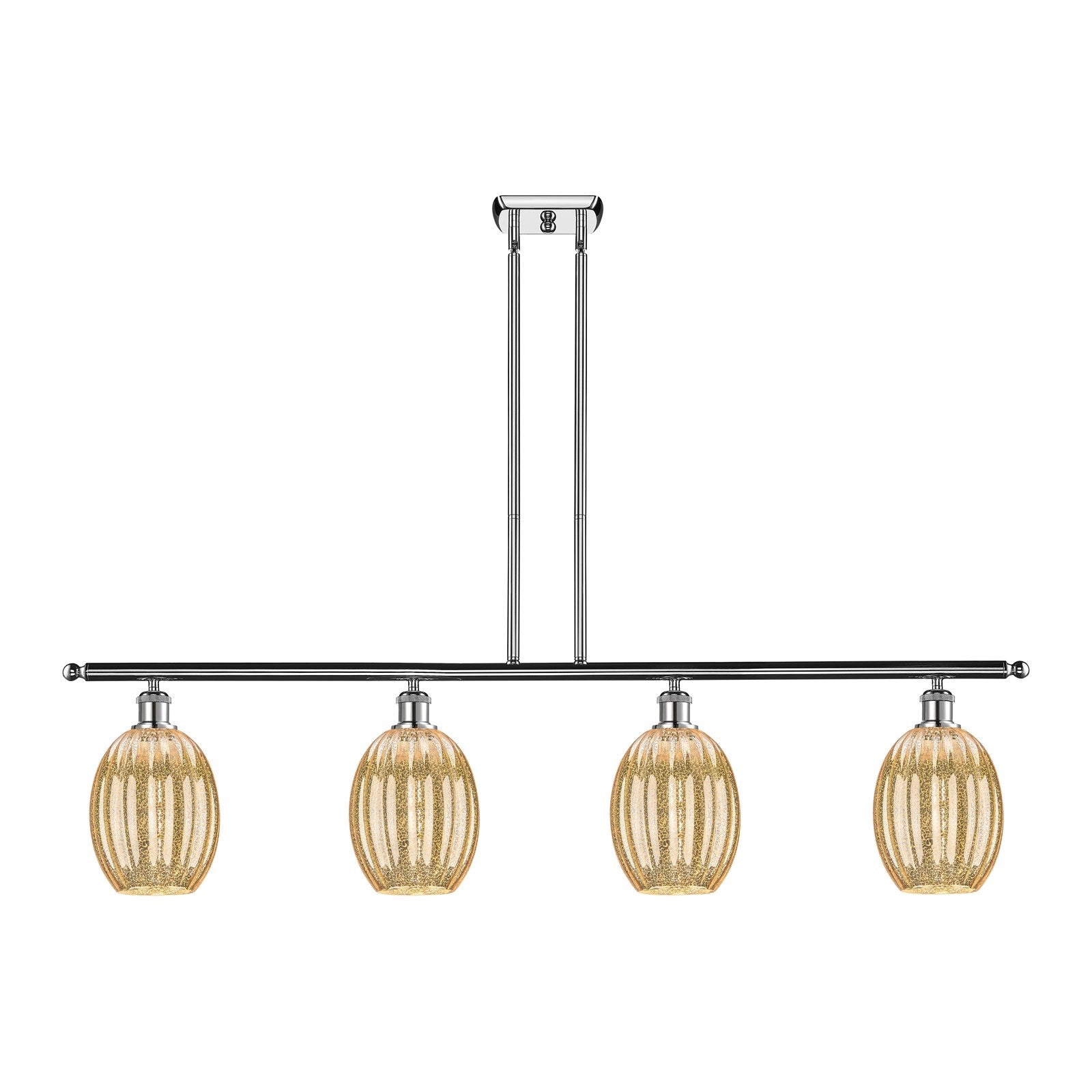 Innovations Preston Bulb 4Lt 48" Island, Polished Chrome