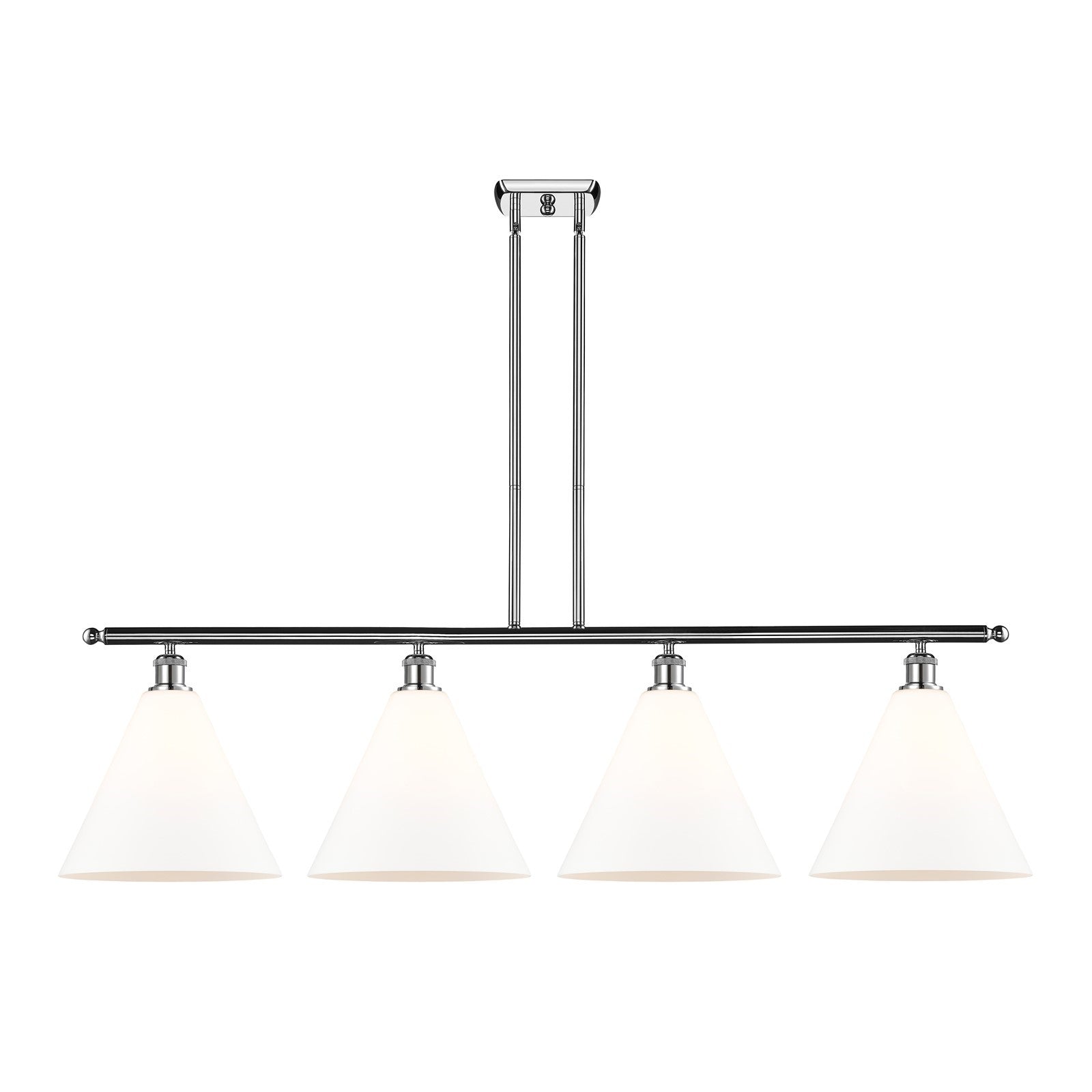 Innovations Berkshire Glass 4Lt 50.25", Polished Chrome