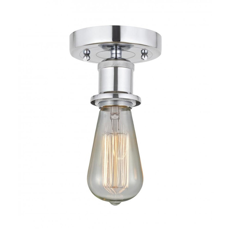 Innovations Edison Bare Bulb 1 Light Semi-Flush, CH