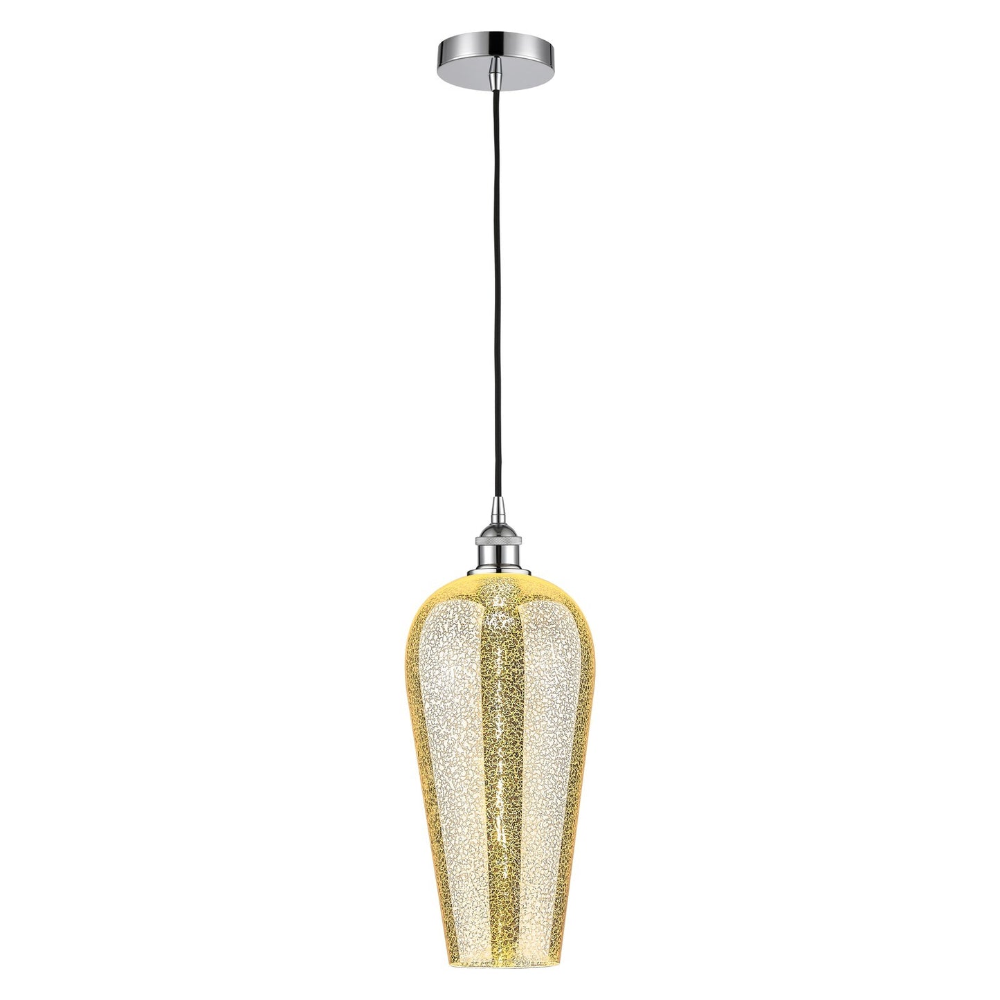 Innovations Chelsea 8in 1-Light Mini Pendant | Industrial Polished Chrome Steel and Mercury Glass | Kitchen Island & Dining | Model 616-1P-PC-G456-8ME