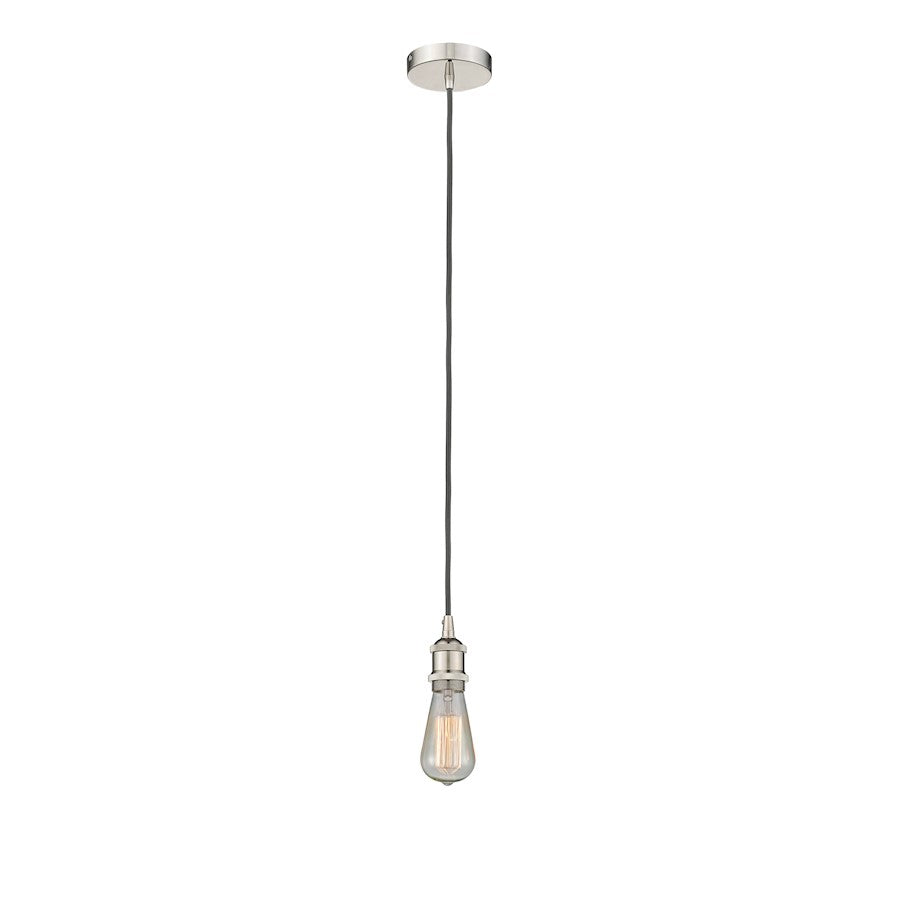 Innovations Edison 1Lt 2" Cord Hung Mini Pendant, Polished Nickel