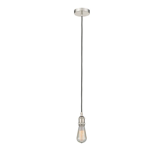 Innovations Edison 1Lt 2" Cord Hung Mini Pendant, Polished Nickel