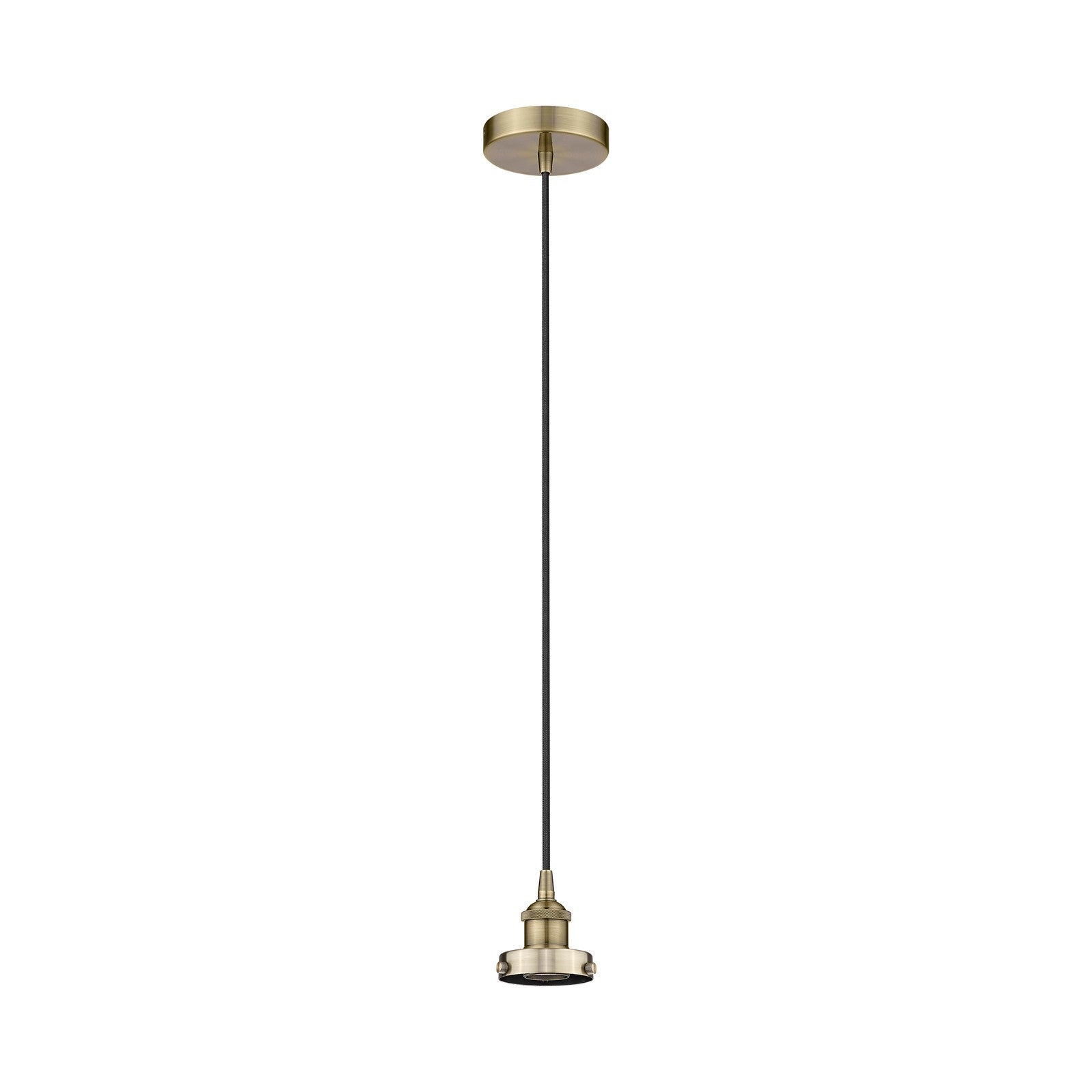 Innovations Lighting Edison 1-Light Mini Pendant | Industrial Antique Brass Steel and Cast Brass | Kitchen Island & Dining Room Accent | Model 616-1PH-AB