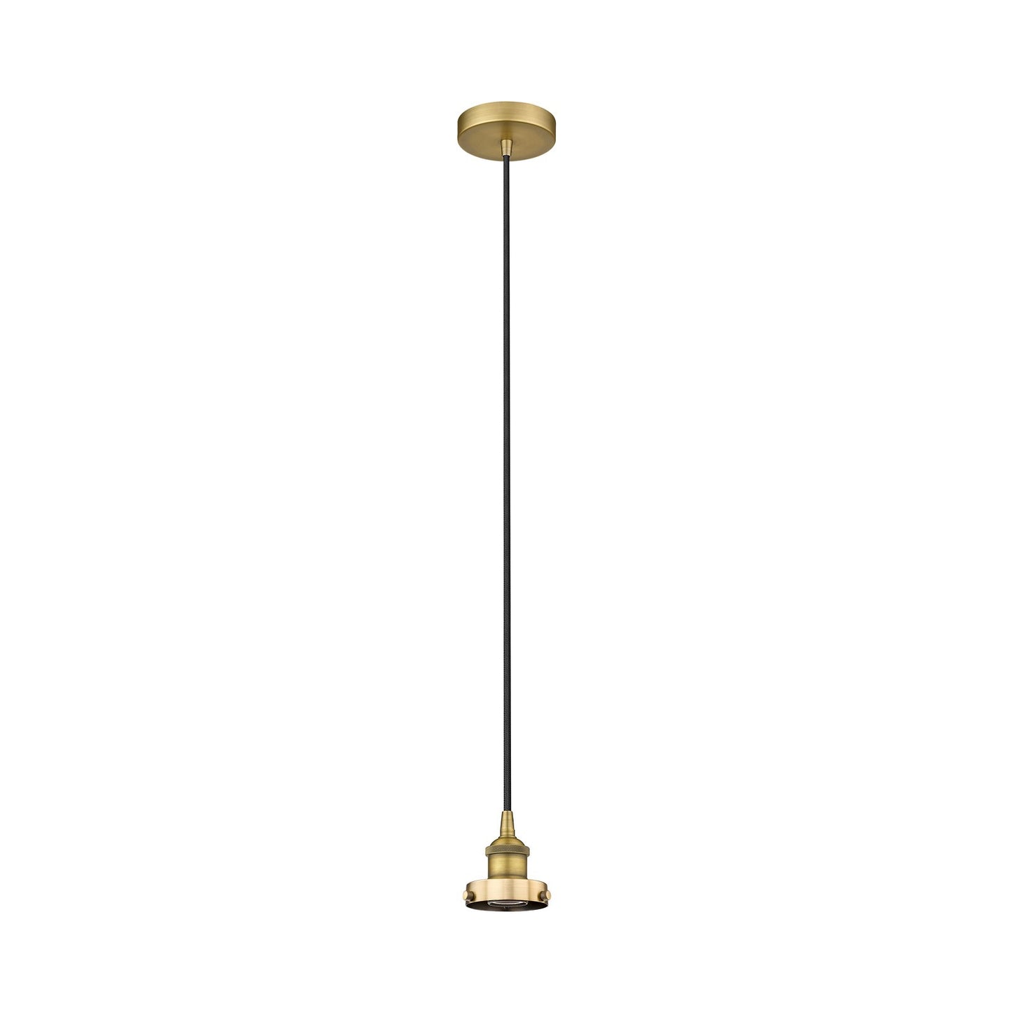 Innovations Lighting Edison 1-Light Mini Pendant | Industrial Brushed Brass Steel and Cast Brass | Kitchen Island & Dining Room | 4.75 | Model 616-1PH-BB