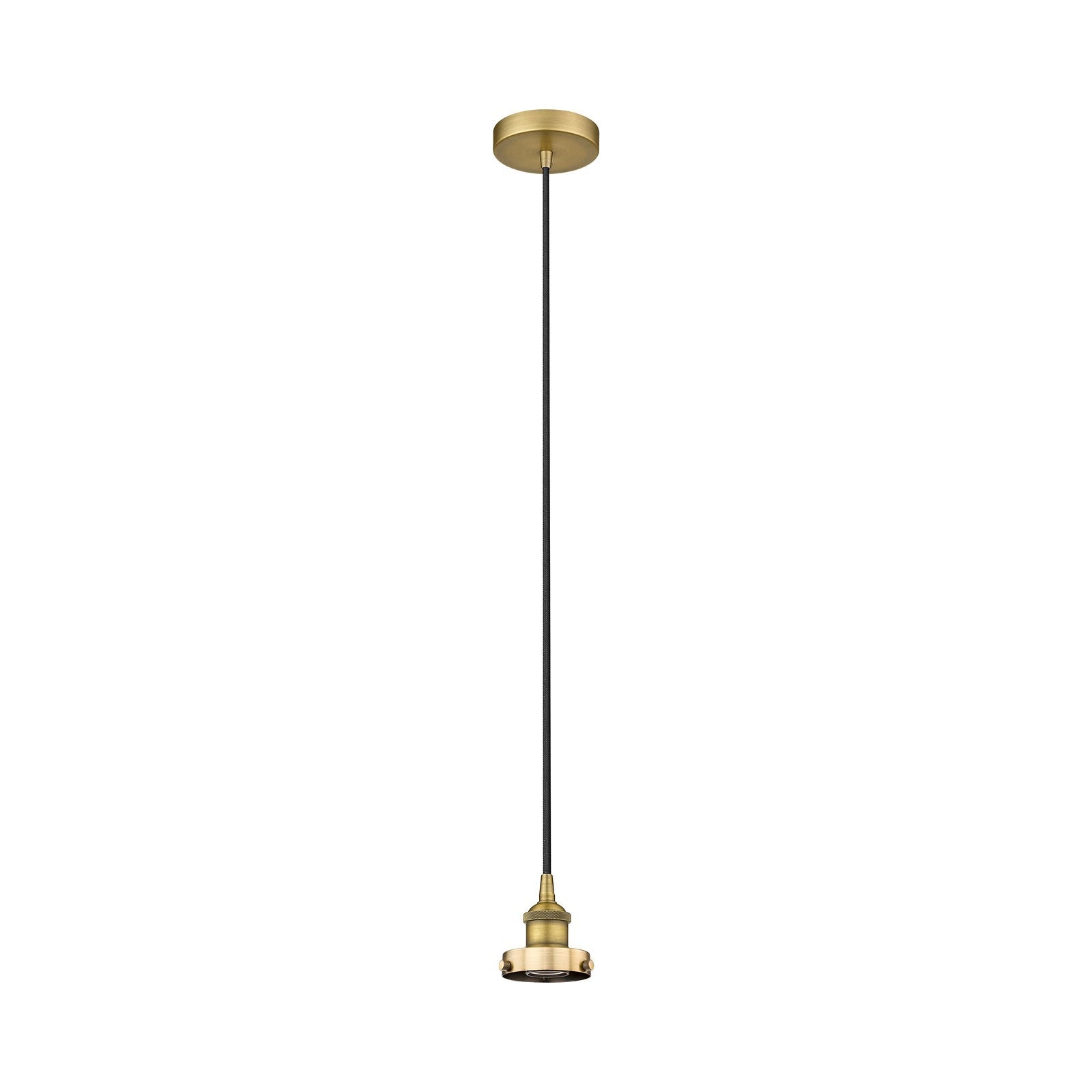 Innovations Lighting Edison 1-Light Mini Pendant | Industrial Brushed Brass Steel and Cast Brass | Kitchen Island & Dining Room | 4.75 | Model 616-1PH-BB