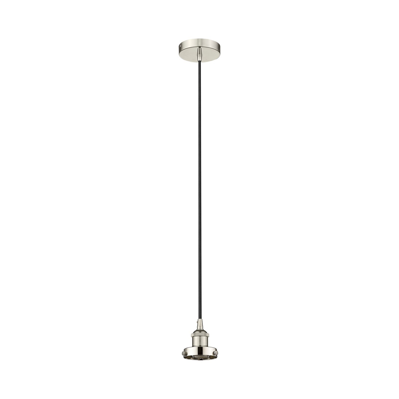 Innovations Lighting Edison 1-Light Mini Pendant | Industrial Polished Nickel Steel and Cast Brass | Kitchen Island & Dining Room | Model 616-1PH-PN