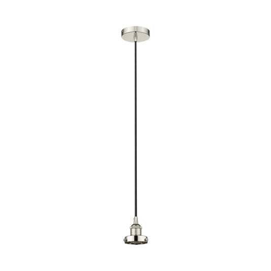 Innovations Lighting Edison 1-Light Mini Pendant | Industrial Polished Nickel Steel and Cast Brass | Kitchen Island & Dining Room | Model 616-1PH-PN