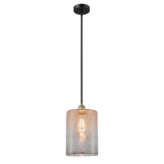 Innovations Cobbleskill 9in 1-Light Mini Pendant | Industrial Black Antique Brass and Mercury Glass | Kitchen Island & Dining | Model 616-1S-BAB-G116-L