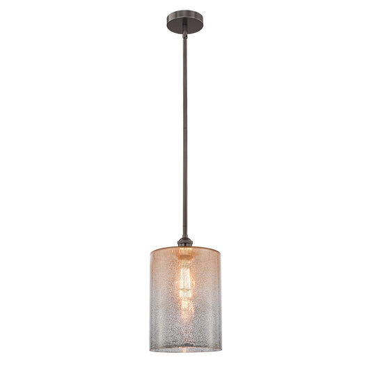 Innovations Cobbleskill 9in 1-Light Mini Pendant | Industrial Oil Rubbed Bronze Steel and Mercury Glass | Kitchen Island & | Model 616-1S-OB-G116-L-LED