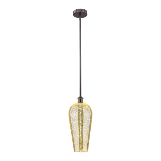 Innovations Chelsea 8in 1-Light Mini Pendant | Industrial Oil Rubbed Bronze Steel and Mercury Glass | Kitchen Island & Dining | Model 616-1S-OB-G456-8ME