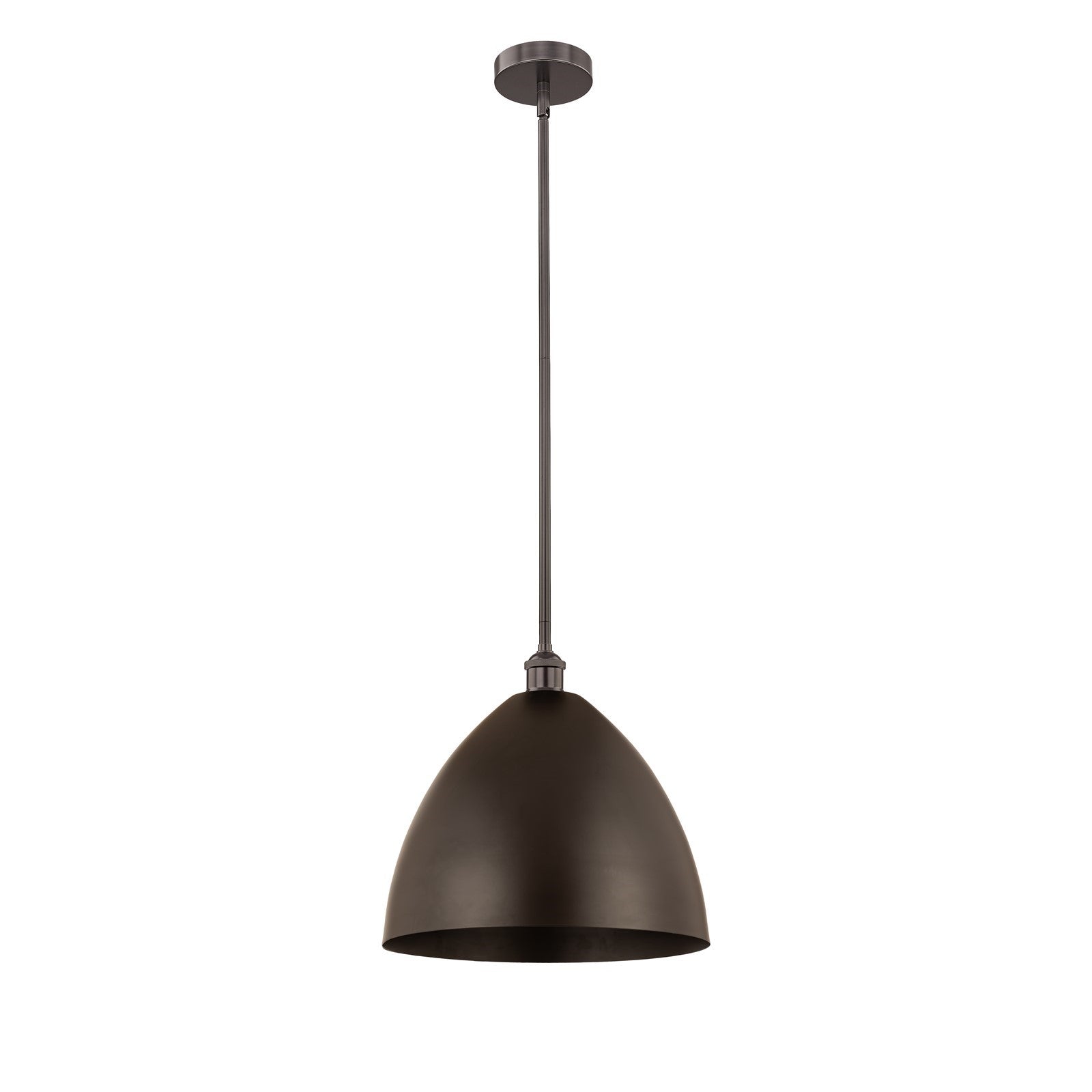 Innovations Bristol 16in 1-Light Mini Pendant | Industrial Oil Rubbed Bronze Steel and Metal Shade | Kitchen Island & | Model 616-1S-OB-MBD-16-OB-LED