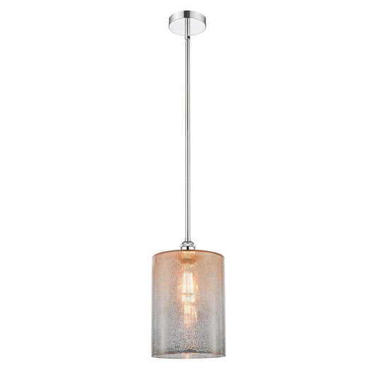 Innovations Cobbleskill 9in 1-Light Mini Pendant | Industrial Polished Chrome and Mercury Glass | Kitchen Island & Dining | Model 616-1S-PC-G116-L-LED