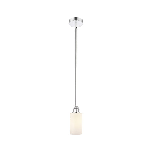 Innovations Clymer 4in 1-Light Mini Pendant | Art Nouveau Polished Chrome and Matte White Glass | Kitchen Island & Breakfast | Model 616-1S-PC-G801-LED