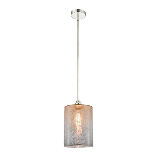 Innovations Cobbleskill 9in 1-Light Mini Pendant | Art Nouveau Polished Nickel and Mercury Glass | Kitchen Island & Dining Room | Model 616-1S-PN-G116-L