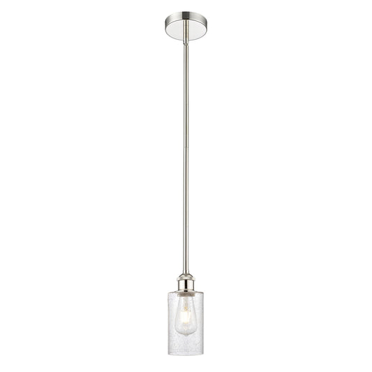 Innovations Clymer 4in 1-Light Mini Pendant | Art Nouveau Polished Nickel and Seedy Glass | Kitchen Island & Dining Room | 3.88 x | Model 616-1S-PN-G804