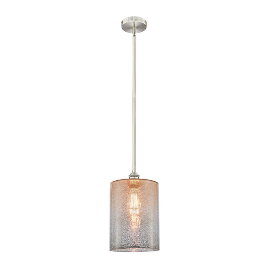 Innovations Cobbleskill 9in 1-Light Mini Pendant | Industrial Brushed Satin Nickel and Mercury Glass | Kitchen Island & Dining | Model 616-1S-SN-G116-L