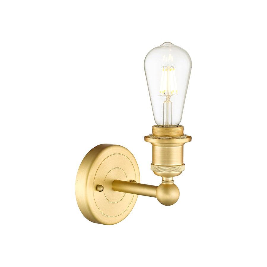Innovations Edison 1Lt 5" Sconce, Satin Gold