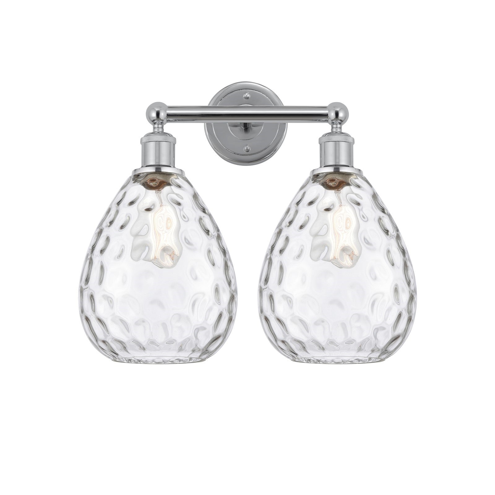 Innovations Waverly 17in 2-Light Bath Vanity Light | Industrial Polished Chrome and Clear Glass | Bathroom Vanity | 17 x 14.25 x | Model 616-2W-PC-G372