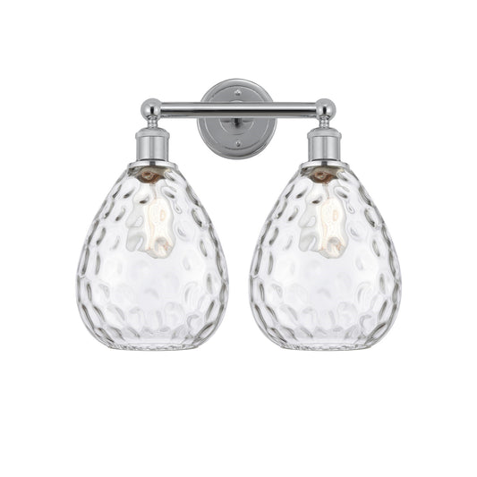 Innovations Waverly 17in 2-Light Bath Vanity Light | Industrial Polished Chrome and Clear Glass | Bathroom Vanity | 17 x 14.25 x | Model 616-2W-PC-G372