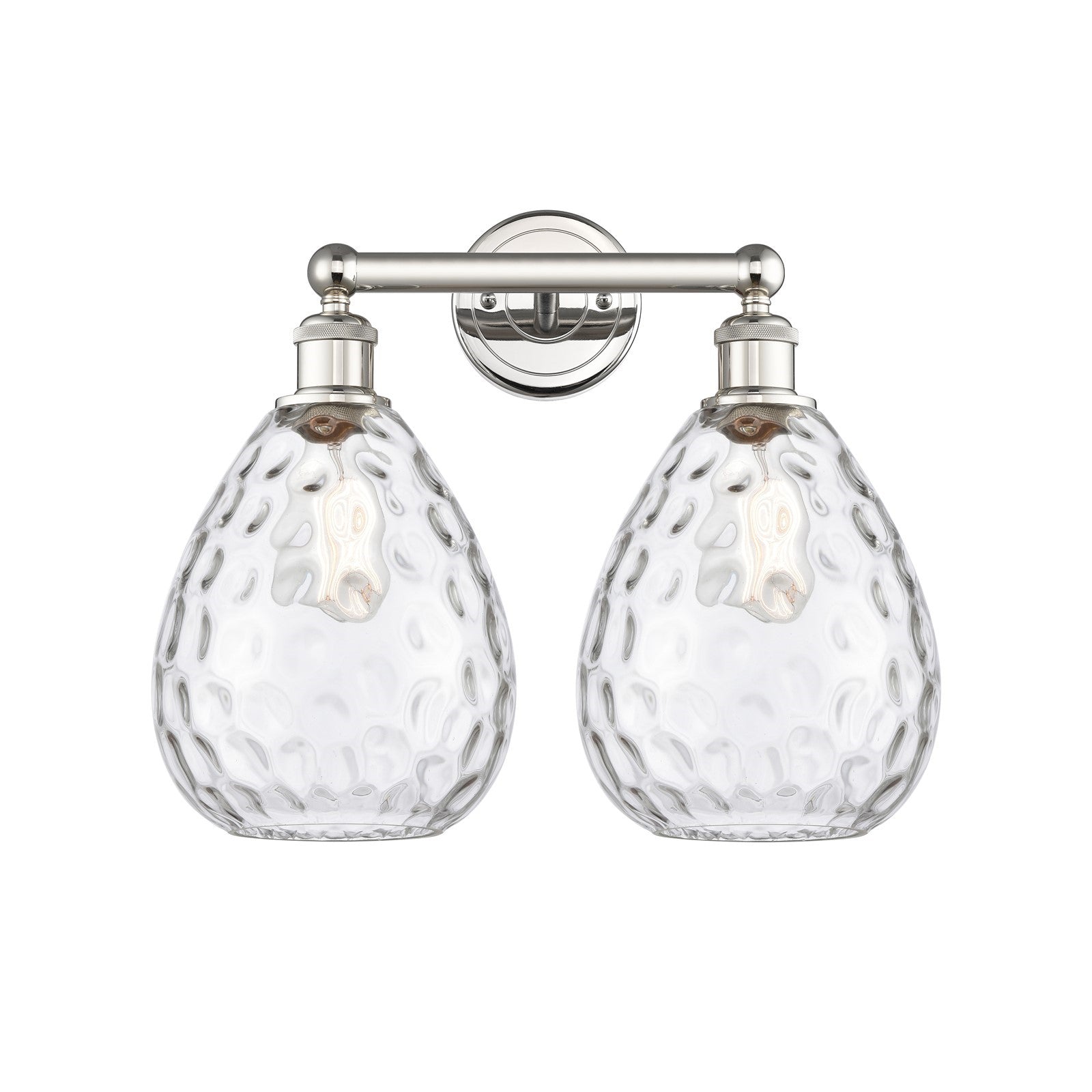 Innovations Waverly 17in 2-Light Bath Vanity Light | Industrial Polished Nickel and Clear Glass | Bathroom Vanity | 17 x 14.25 x | Model 616-2W-PN-G372