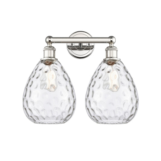 Innovations Waverly 17in 2-Light Bath Vanity Light | Industrial Polished Nickel and Clear Glass | Bathroom Vanity | 17 x 14.25 x | Model 616-2W-PN-G372