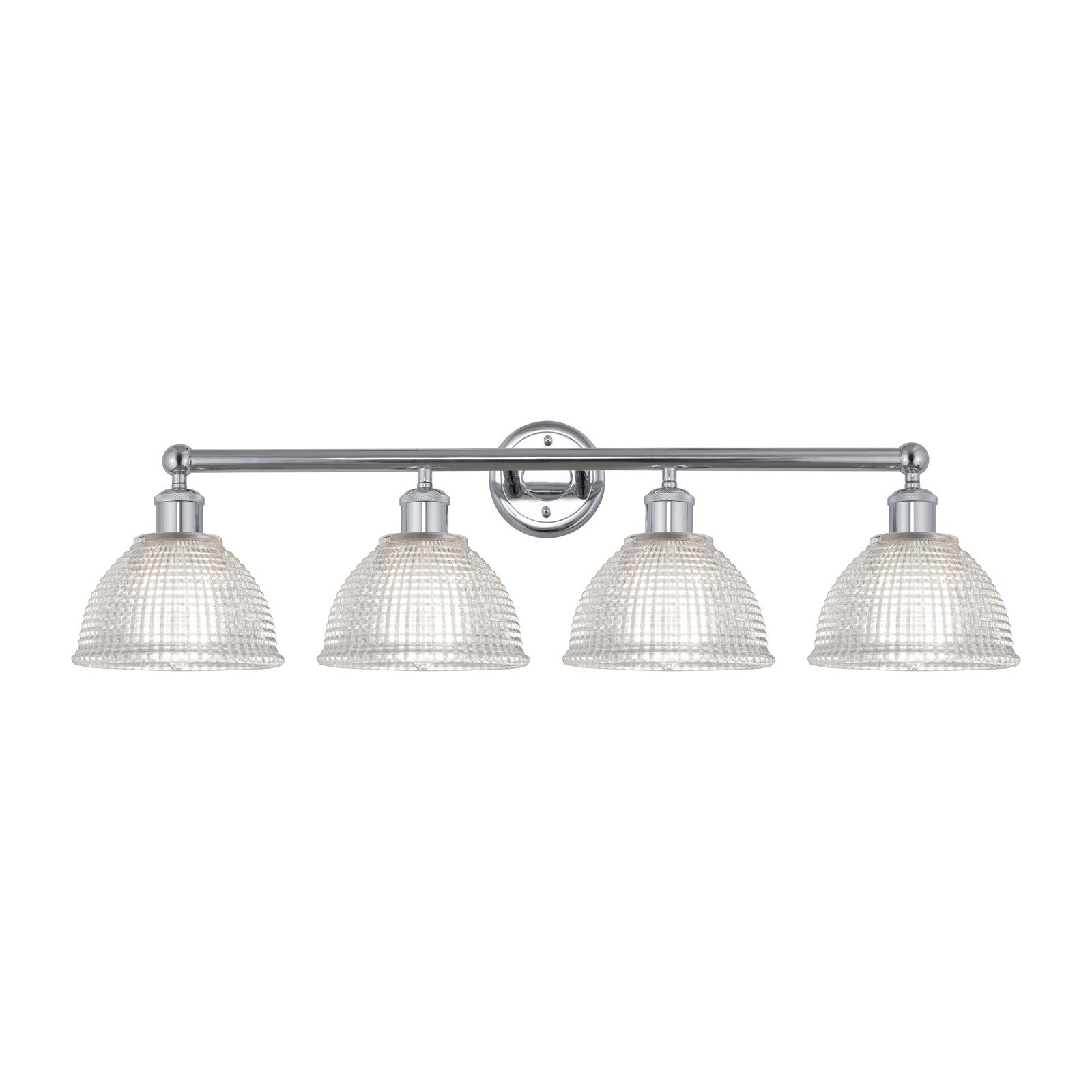 Innovations Arietta 35in 4-Light Bath Vanity Light | Industrial Modern Polished Chrome and Clear Glass | Bathroom Vanity Light | 35 | Model 616-4W-PC-G422