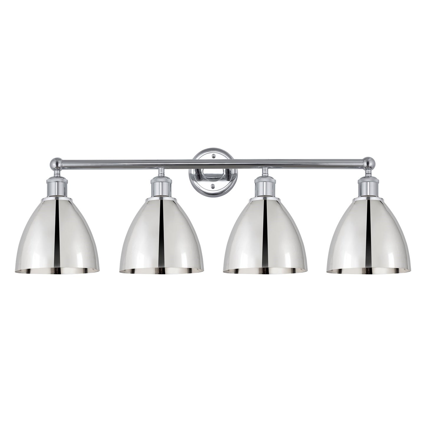 Innovations Bristol 34.5in 4-Light Bath Vanity Light | Industrial Polished Chrome Steel and Cast Brass with Polished Chrome | Model 616-4W-PC-MBD-75-PC
