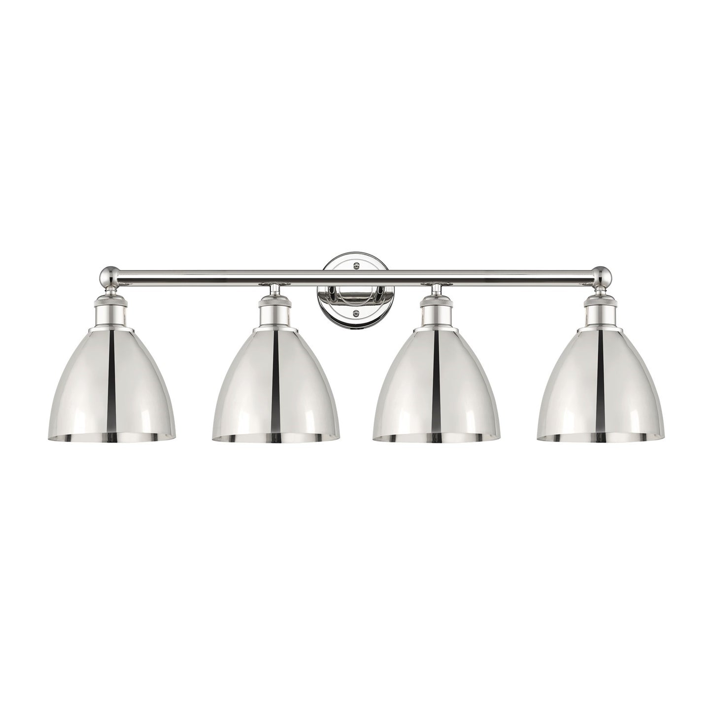 Innovations Bristol 34.5in 4-Light Bath Vanity Light | Industrial Polished Nickel Metal | Bathroom Vanity | 34.5 x 11.75 x | Model 616-4W-PN-MBD-75-PN