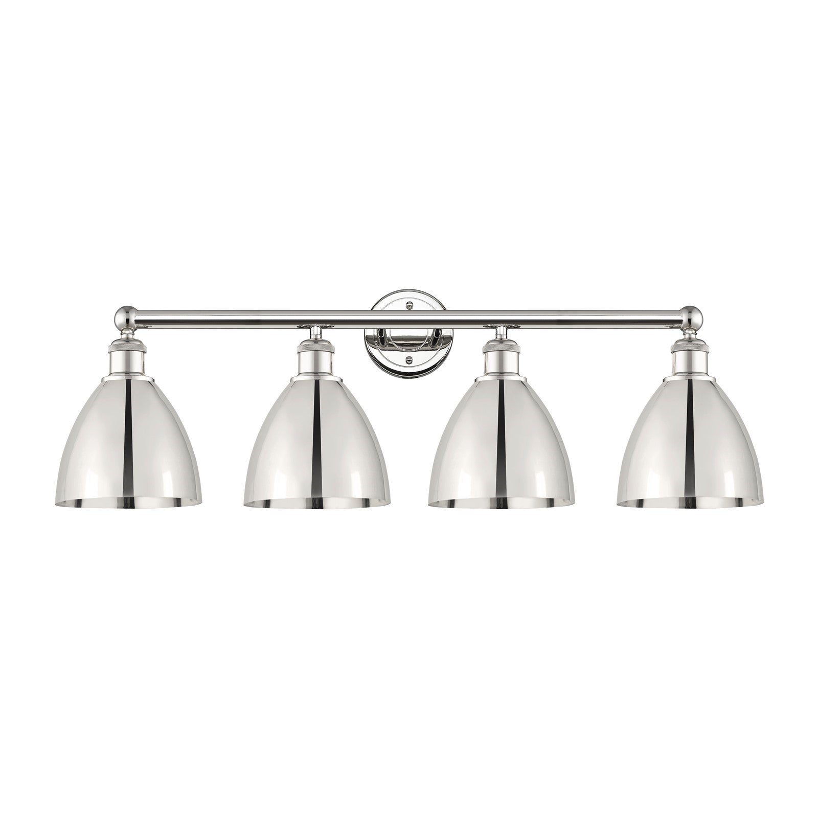 Innovations Bristol 34.5in 4-Light Bath Vanity Light | Industrial Polished Nickel Metal | Bathroom Vanity | 34.5 x 11.75 x | Model 616-4W-PN-MBD-75-PN
