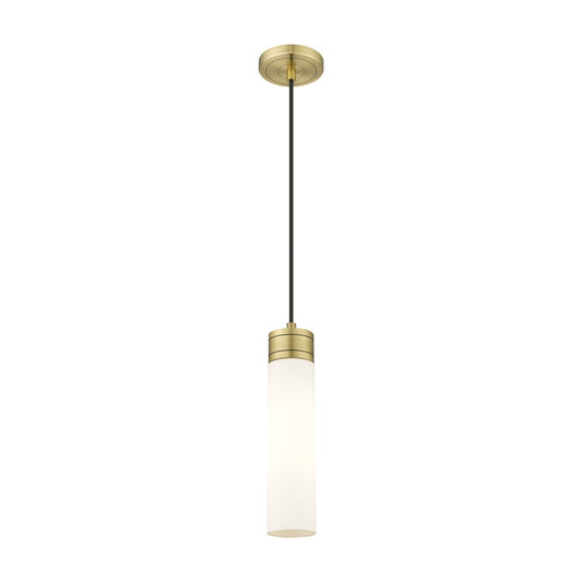 Innovations Boreas 3in 1-Light Mini Pendant | Contemporary Art Deco Antique Brass and White Frosted Glass | Kitchen Island & | Model 617-1P-AB-G617-11WH