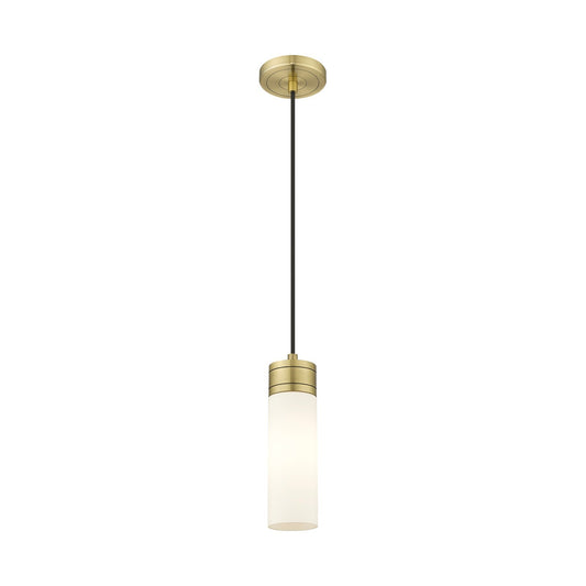 Innovations Boreas 3in 1-Light Mini Pendant | Contemporary Art Deco Antique Brass and White Frosted Glass | Kitchen Island & | Model 617-1P-AB-G617-8WH