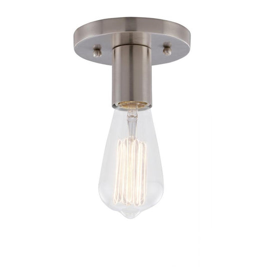 Innovations Lighting Auralume Karima 1 Light Flush Mount, Nickel