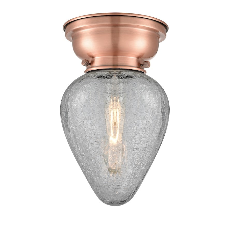Innovations 165 Geneseo 1 Light Flush Mount, A Copper/Crackle
