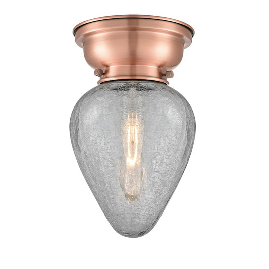 Innovations 165 Geneseo 1 Light Flush Mount, A Copper/Crackle