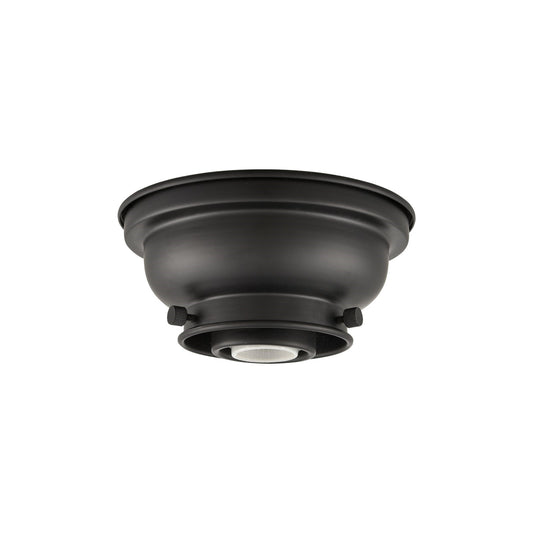 Innovations Franklin Restoration 6in 1-Light Flush Mount | Industrial Matte Black Steel | Hallway & Kitchen | 6.25 x 2.75 in | Model 623-1F-BK