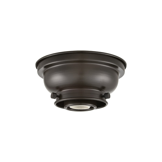 Innovations Franklin Restoration 6.25in 1-Light Flush Mount | Industrial Oil Rubbed Bronze Steel | Damp Location Hallway & Closet | 6.25 | Model 623-1F-OB