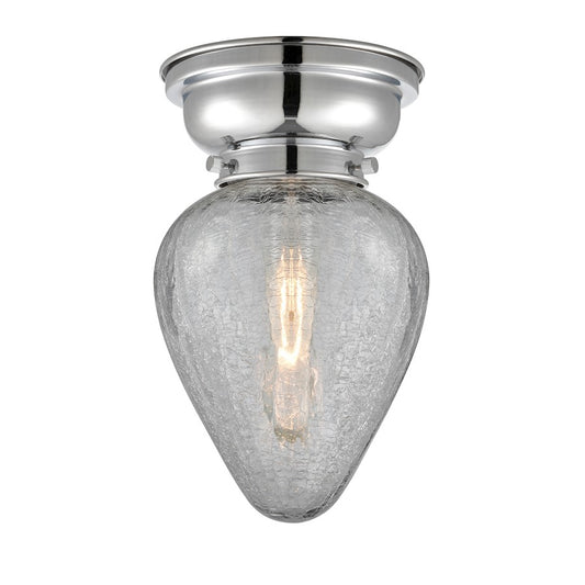 Innovations 165 Geneseo 1 Light Flush Mount, P Chrome/Crackle