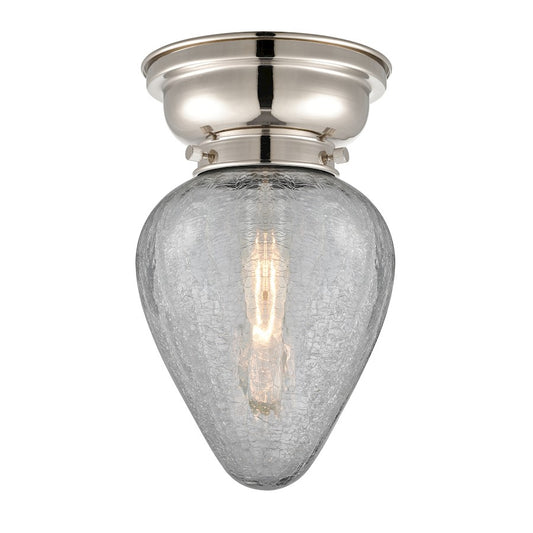 Innovations 165 Geneseo 1 Light Flush Mount, P Nickel/Crackle