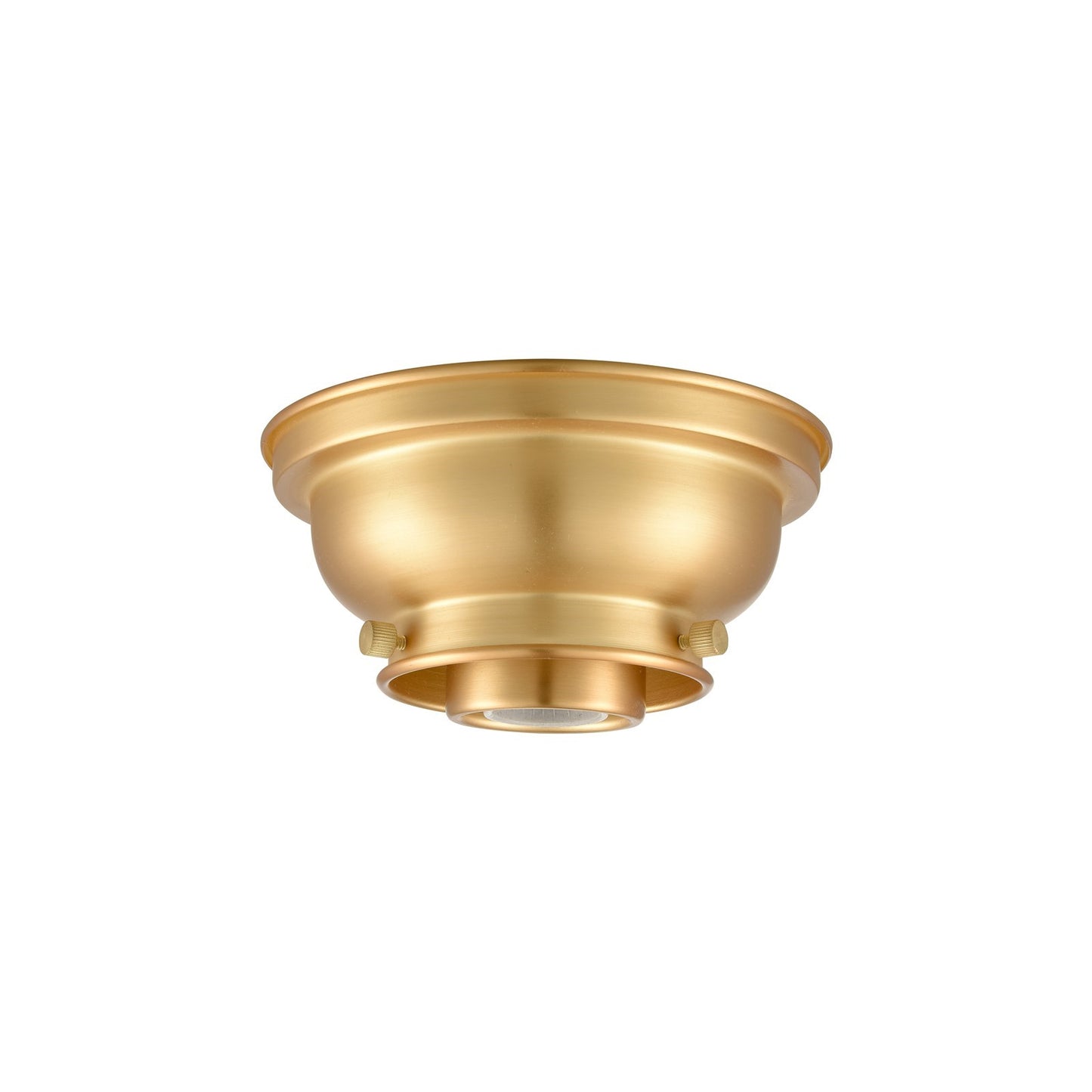 Innovations Franklin Restoration 6in 1-Light Flush Mount | Industrial Satin Gold Steel | Damp-Rated Hallway & Entryway | 6.25 x 6.25 x | Model 623-1F-SG