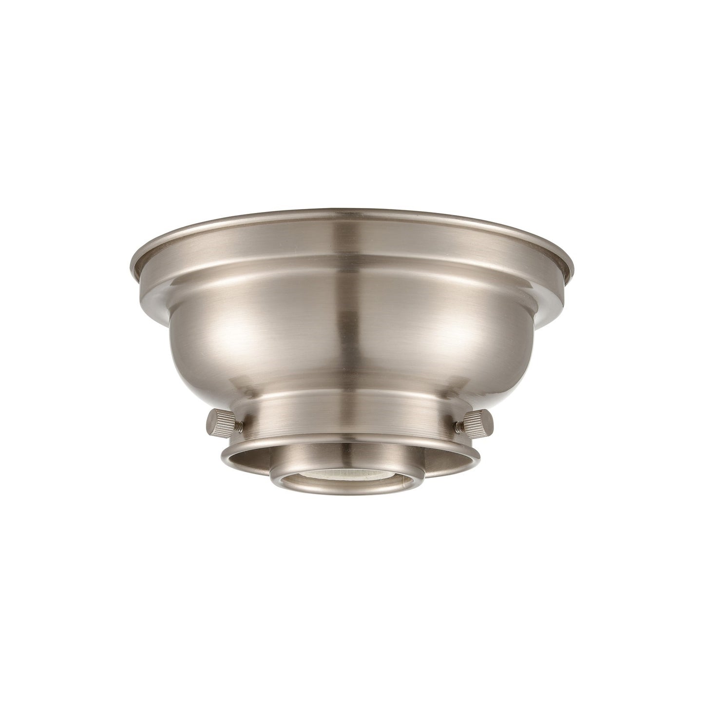 Innovations Franklin Restoration 6in 1-Light Flush Mount | Industrial Brushed Satin Nickel Steel | Damp Location Hallway & Bathroom | Model 623-1F-SN