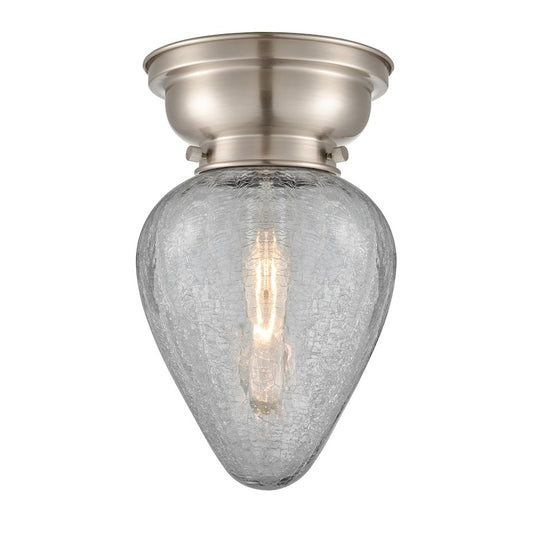 Innovations 165 Geneseo 1 Light Flush Mount, BS Nickel/Crackle